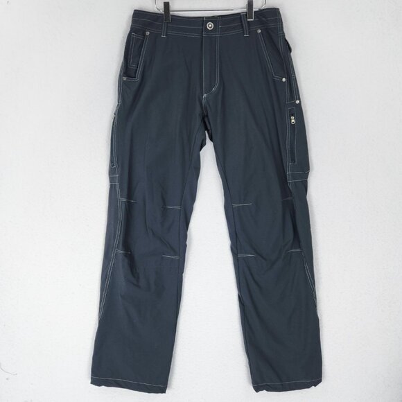 Kuhl Pants Mens 32X32 Gray Straight Leg Cargo Utility Outdoor Casual Classic - Picture 1 of 15